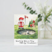 Golf Weihnachten Thema für Golfer auf Kurs (Stehend Vorderseite)