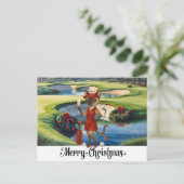 Golf Weihnachten Thema mit Siam Cat Golfer (Stehend Vorderseite)