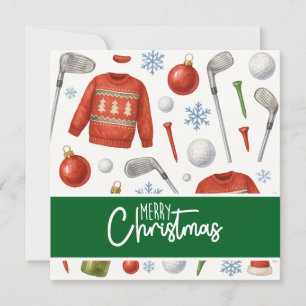 Golf Weihnachten Thema mit Sweater for Golfer