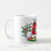 Golf Weihnachten Wasserfarbe für Golfer Kaffeetasse (Links)