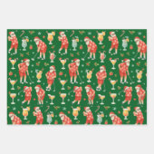 Golf Weihnachten Weihnachten Sommerzeit Geschenkpapier Set (Vorderseite)