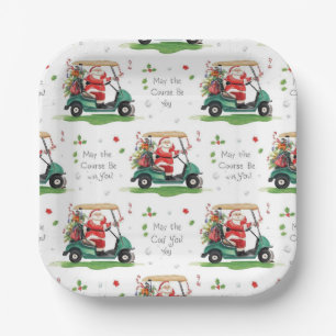 Golf Weihnachten Weihnachtsgolfer Mai Course bei I Pappteller