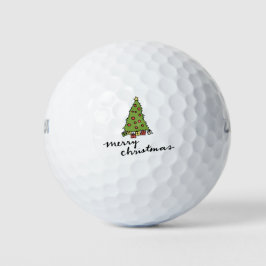Golf Weihnachten zum Thema Golfer Golfball