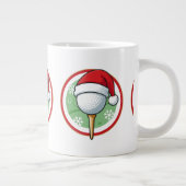Golf-Weihnachts-Kaffeetasse Jumbo-Tasse (Rechts)