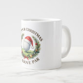 Golf-Weihnachts-Kaffeetasse Jumbo-Tasse (Vorderseite Rechts)