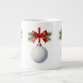 Golf-Weihnachts-Kaffeetasse Jumbo-Tasse (Vorderseite)