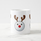 Golf-Weihnachts-Kaffeetasse Jumbo-Tasse (Vorderseite)