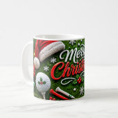 Golf-Weihnachts-Kaffeetasse Kaffeetasse (Vorderseite Links)