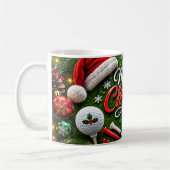 Golf-Weihnachts-Kaffeetasse Kaffeetasse (Links)
