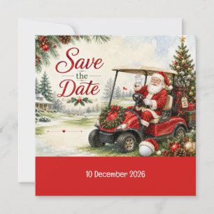 Golf-Weihnachts-Par-Tee-Party mit dem Weihnachtsma Save The Date