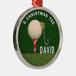 Golf-Weihnachts-Sammelobjekt Ornament Aus Metall