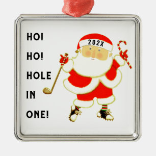 Golf-Weihnachts-Sammelobjekt Silbernes Ornament