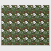 Golf-Weihnachts-Verpackungspapier Geschenkpapier (Flach)