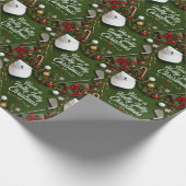 Golf-Weihnachts-Verpackungspapier Geschenkpapier (Ecke)