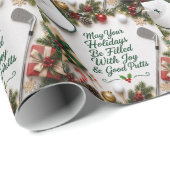 Golf-Weihnachts-Verpackungspapier Geschenkpapier (Rolleneckpunkt)