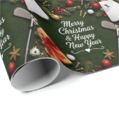 Golf-Weihnachts-Verpackungspapier Geschenkpapier (Rolleneckpunkt)