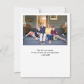 Golf-Weihnachtsbaum und Foto-Urlaubskarte Feiertagskarte (Rückseite)