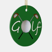 Golf-Weihnachtsbaum-Verzierung Keramikornament (Rechts)