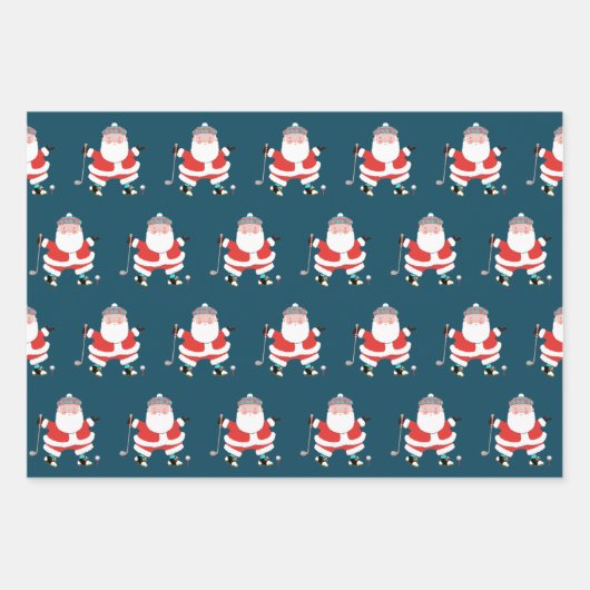 Golf Weihnachtsbuch Geschenkpapier Set (Vorderseite 3)