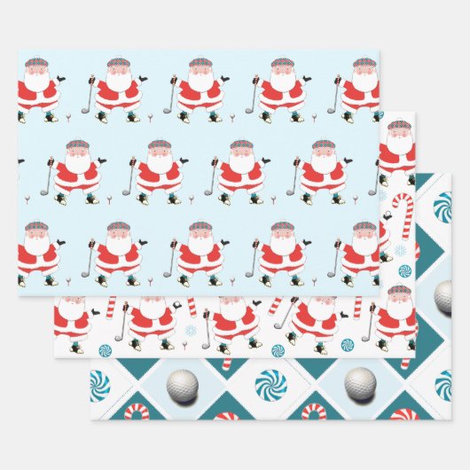 Golf Weihnachtsbuch Geschenkpapier Set (Set)