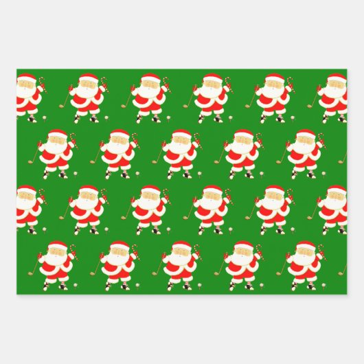 Golf Weihnachtsbuch Geschenkpapier Set (Vorderseite 3)