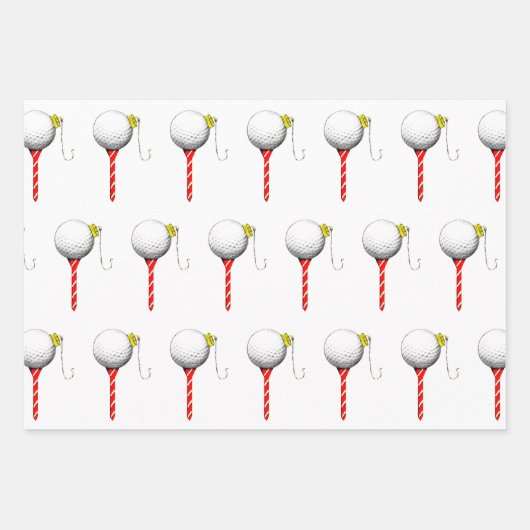 Golf Weihnachtsbuch Geschenkpapier Set (Vorderseite 2)