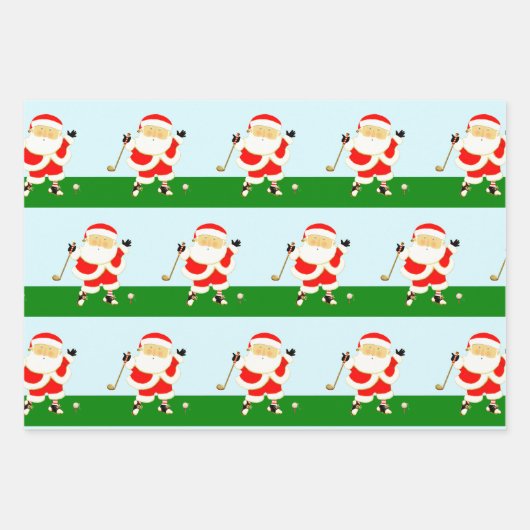 Golf Weihnachtsbuch Geschenkpapier Set (Vorderseite)