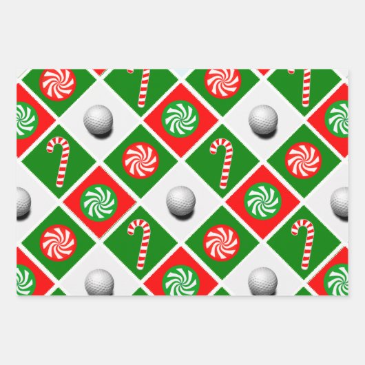Golf Weihnachtsbuch Geschenkpapier Set (Vorderseite 3)