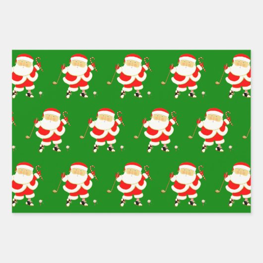 Golf Weihnachtsbuch Geschenkpapier Set (Vorderseite)