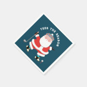 Golf Weihnachtsbuch Napkins Serviette (Ecke)