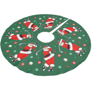 Golf Weihnachtsdekor Pinsel Polyester Tree Skirt Weihnachtsbaumdecke