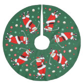 Golf Weihnachtsdekor Pinsel Polyester Tree Skirt Weihnachtsbaumdecke (Vorderseite)
