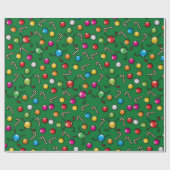 Golf Weihnachtsdesign Geschenkpapier (Flach)