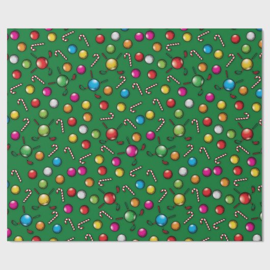 Golf Weihnachtsdesign Geschenkpapier (Flach)