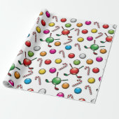 Golf Weihnachtsdesign Geschenkpapier (Ungerollt)