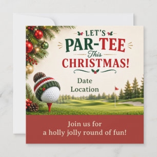 Golf-Weihnachtsfeier Auf zur ersten Abschlagmarke Einladung