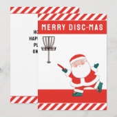 Golf-Weihnachtsfeier Feiertagskarte (Vorne/Hinten)