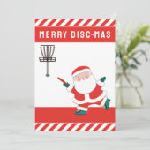 Golf-Weihnachtsfeier Feiertagskarte (Stehend Vorderseite)