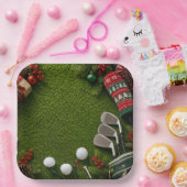 Golf-Weihnachtsfeier für Golfer Pappteller (Party)