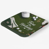 Golf-Weihnachtsfeier für Golfer Pappteller (Gewinkelt)