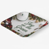 Golf-Weihnachtsfeier für Golfer Pappteller (Gewinkelt)