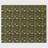 Golf-Weihnachtsfeier Geschenkpapier (Flach)