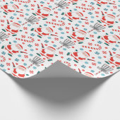 Golf-Weihnachtsfeier Geschenkpapier (Ecke)