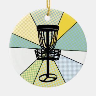 Golf-Weihnachtsfeier Keramik Ornament