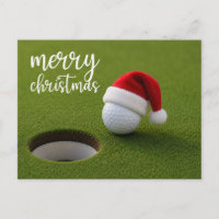 Golf-Weihnachtsfeier mit Golfball für Golfer  