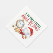 Golf-Weihnachtsfeier mit Golfball für Golfer Serviette (Ecke)