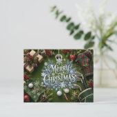 Golf-Weihnachtsfeier Postkarte (Stehend Vorderseite)