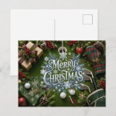 Golf-Weihnachtsfeier Postkarte (Vorne/Hinten)