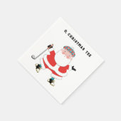 Golf Weihnachtsfeier Serviette (Ecke)