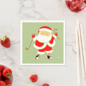 Golf-Weihnachtsfeier Serviette (Beispiel)